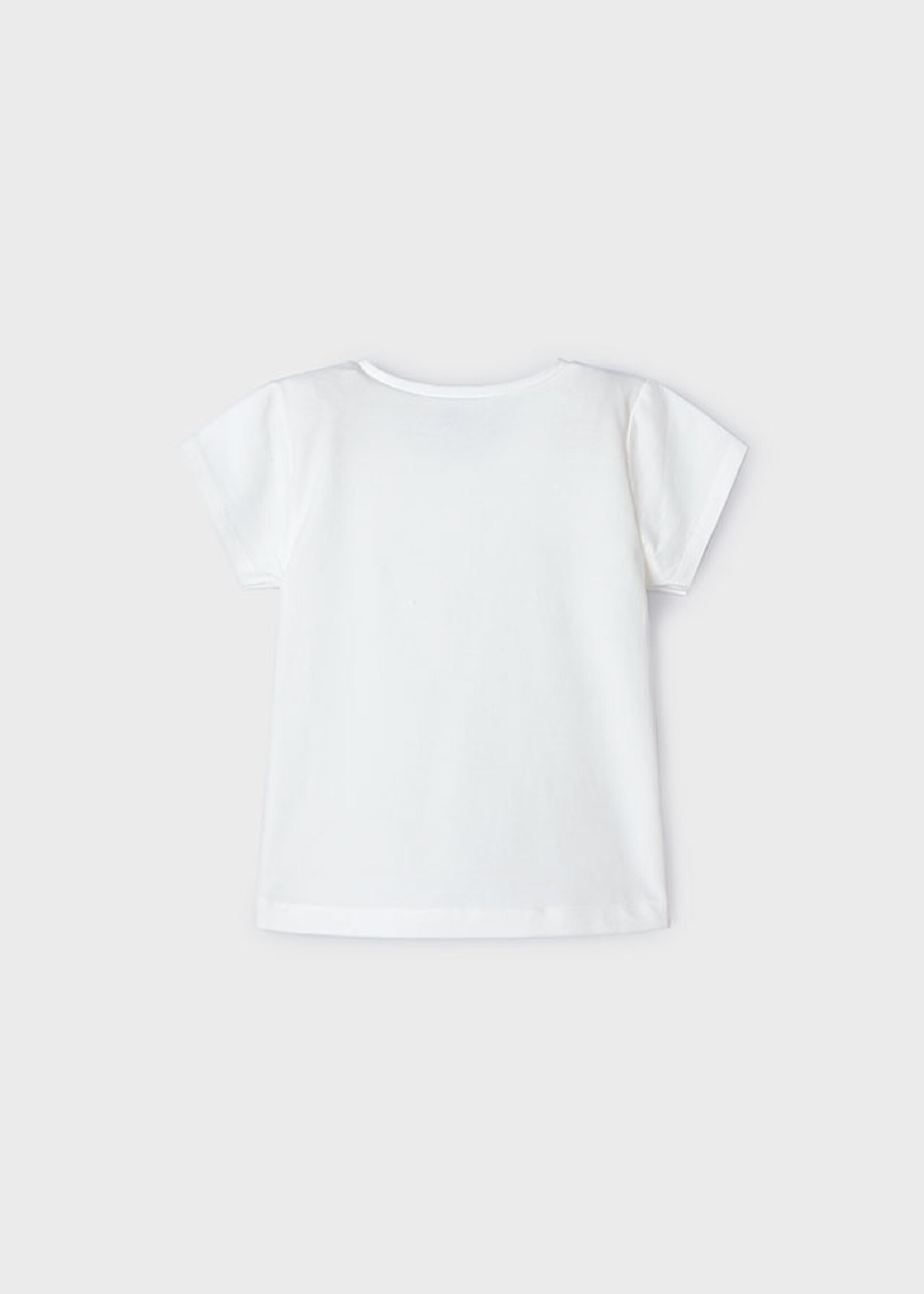 Mayoral Mini Girl            174 Basic s/s t-shirt             Natural