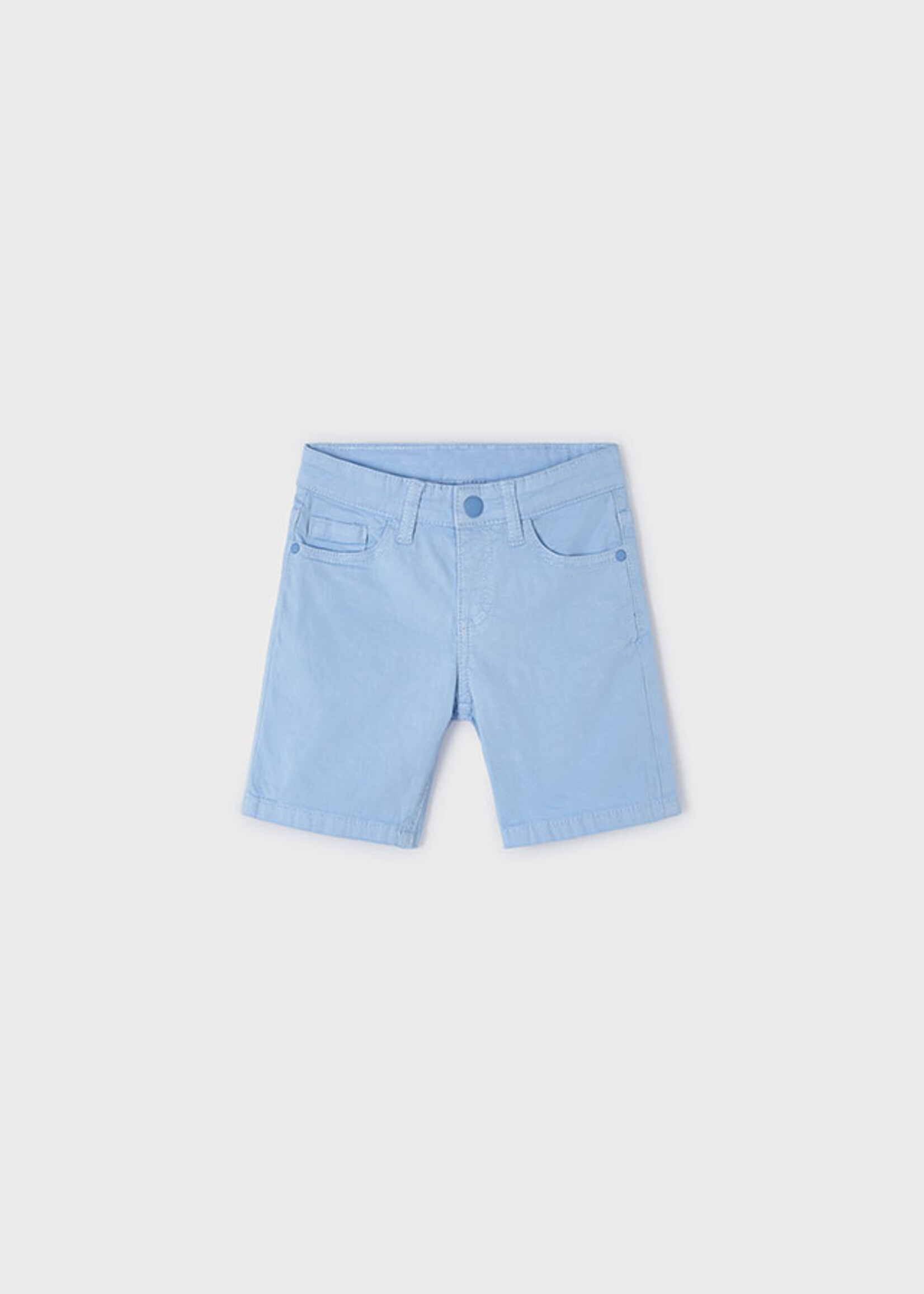 Mayoral Mini Boy             204 Basic 5 pockets twill shorts  Powder blu