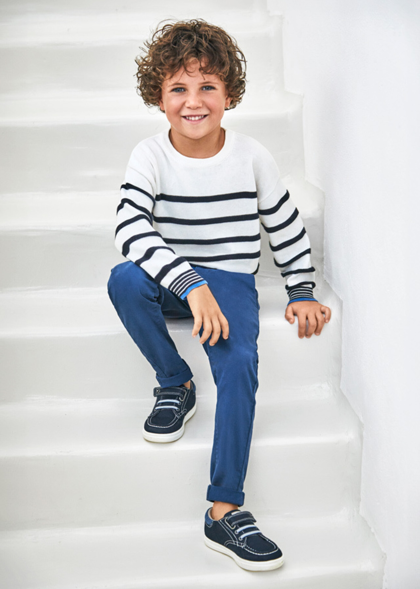 Mayoral Mini Boy             512 Twill basic trousers          Cyan