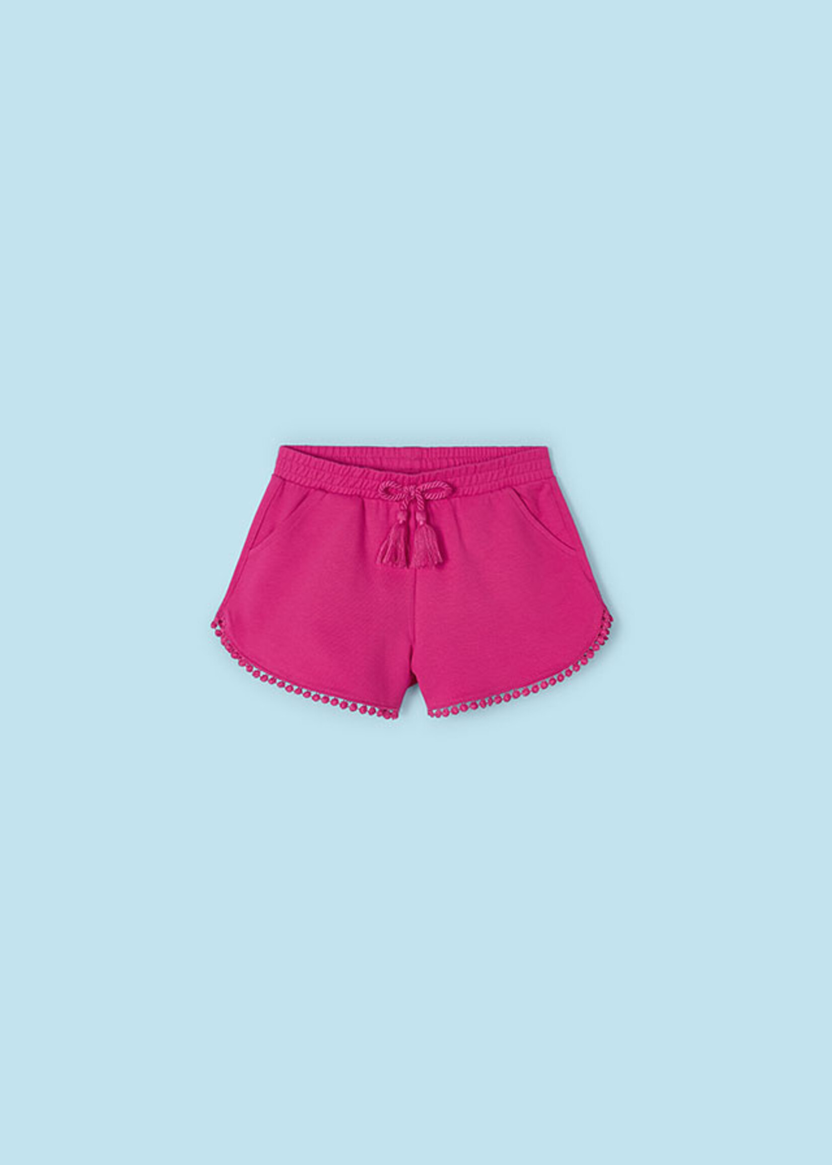 Mayoral Mini Girl            607 Chenille shorts               Fuchsia