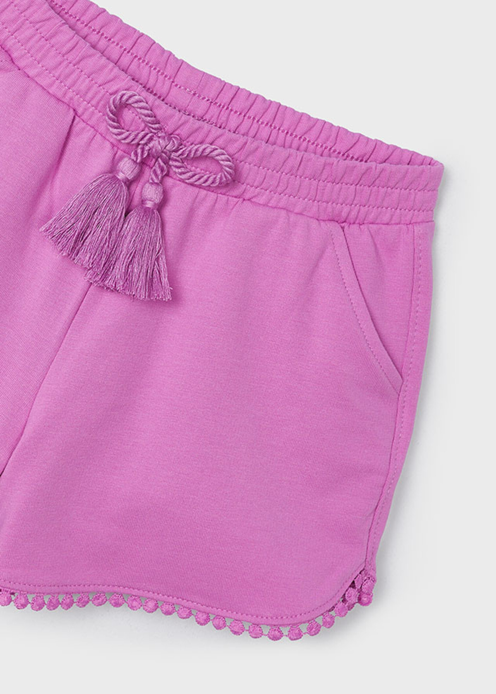 Mayoral Mini Girl            607 Chenille shorts               Flamingo