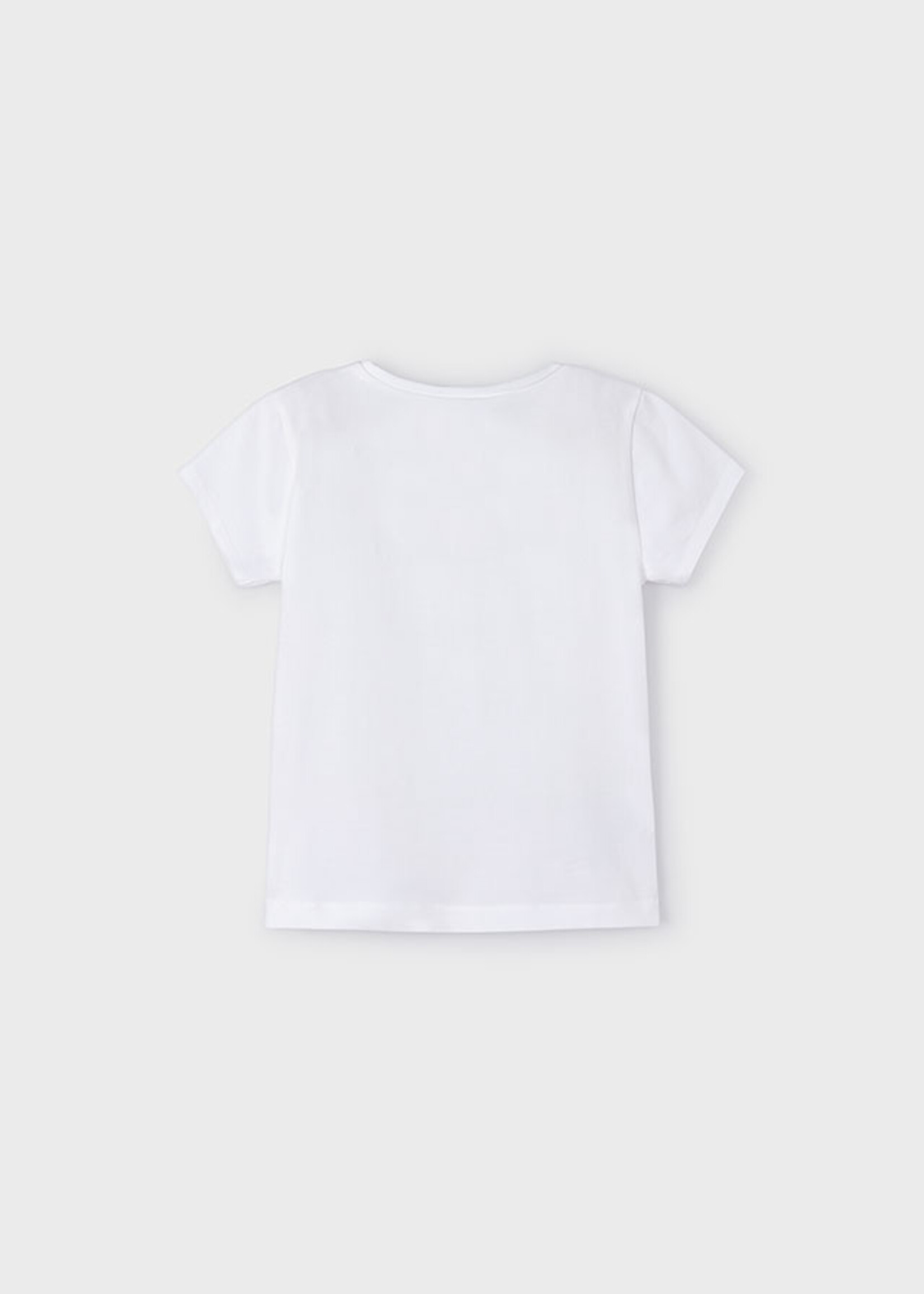 Mayoral Mini Girl            174 Basic s/s t-shirt             White