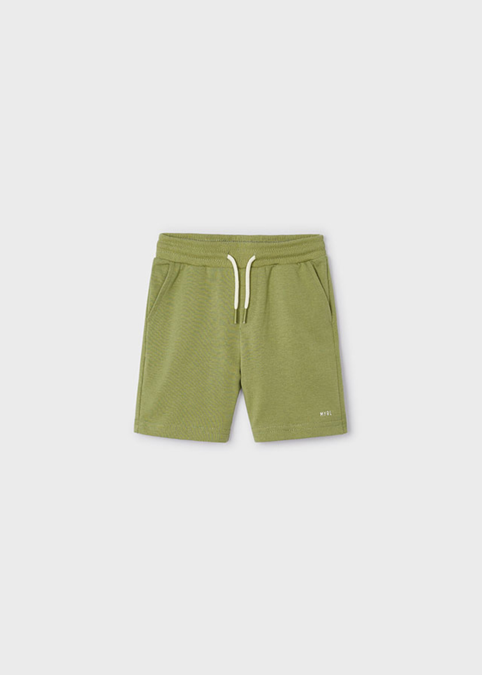 Mayoral Mini Boy             611 Basic fleece shorts           Iguana grn