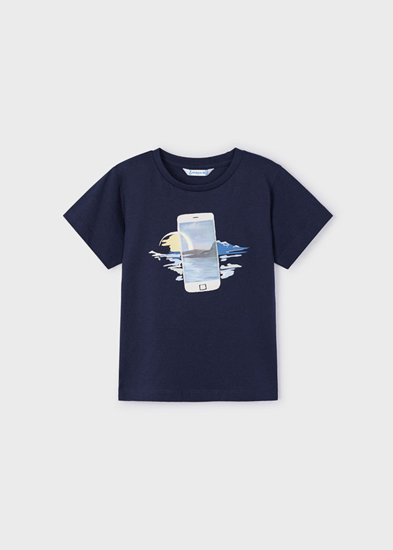 Mayoral Mini Boy             3003 Lenticular t-shirt s/s        Navy