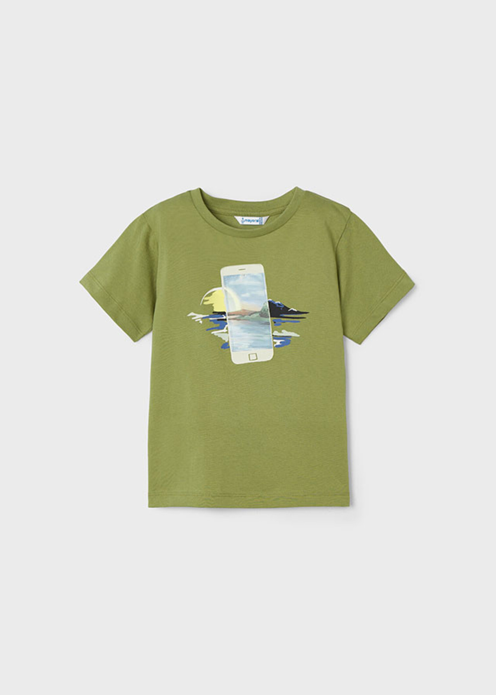 Mayoral Mini Boy             3003 Lenticular t-shirt s/s        Iguana grn