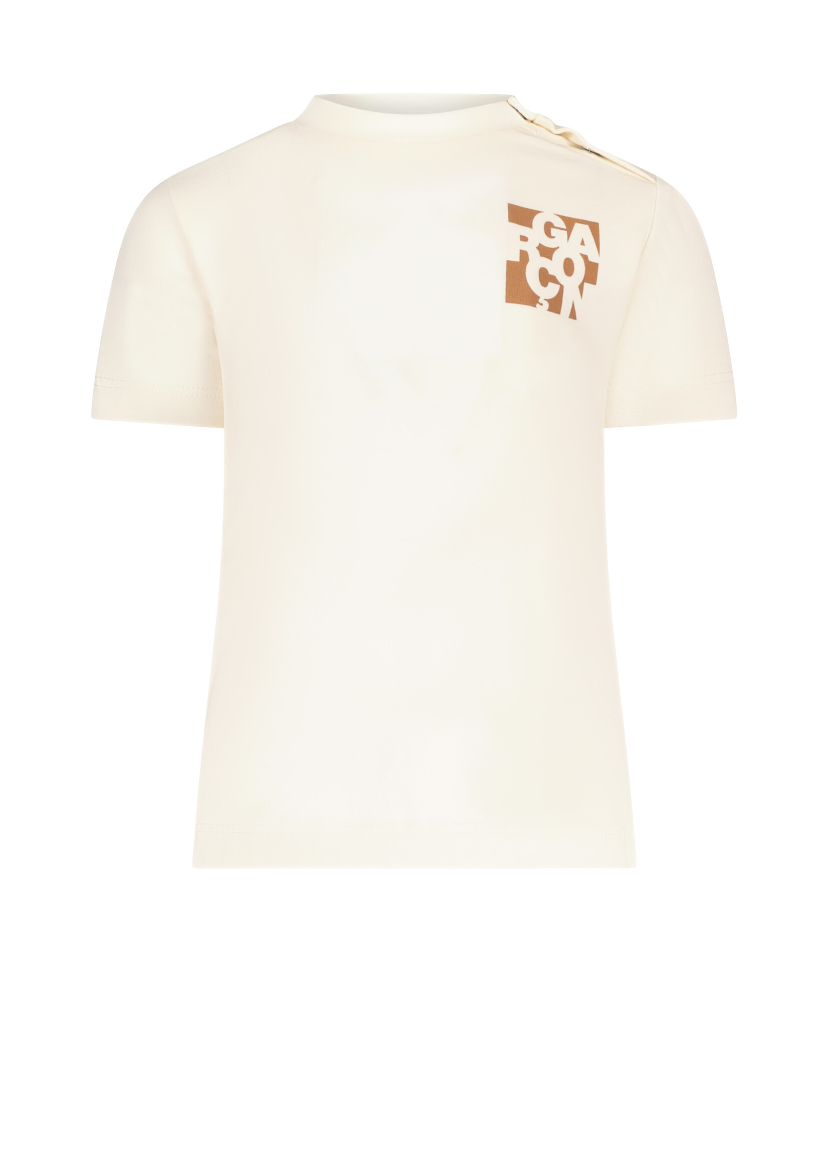 Le Chic Boys Baby L312-8401 NIAMO chest logo T-shirt Off White