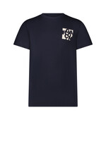 Le Chic Boys Kids L312-6401 NOLAN chest logo T-shirt Navy