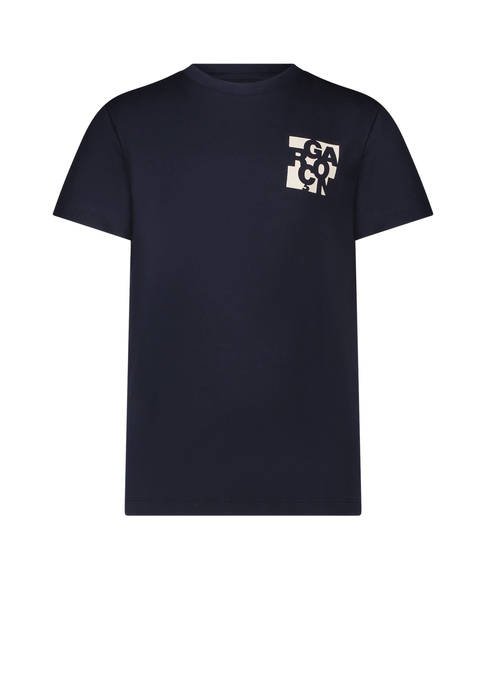 Le Chic Boys Kids L312-6401 NOLAN chest logo T-shirt Navy