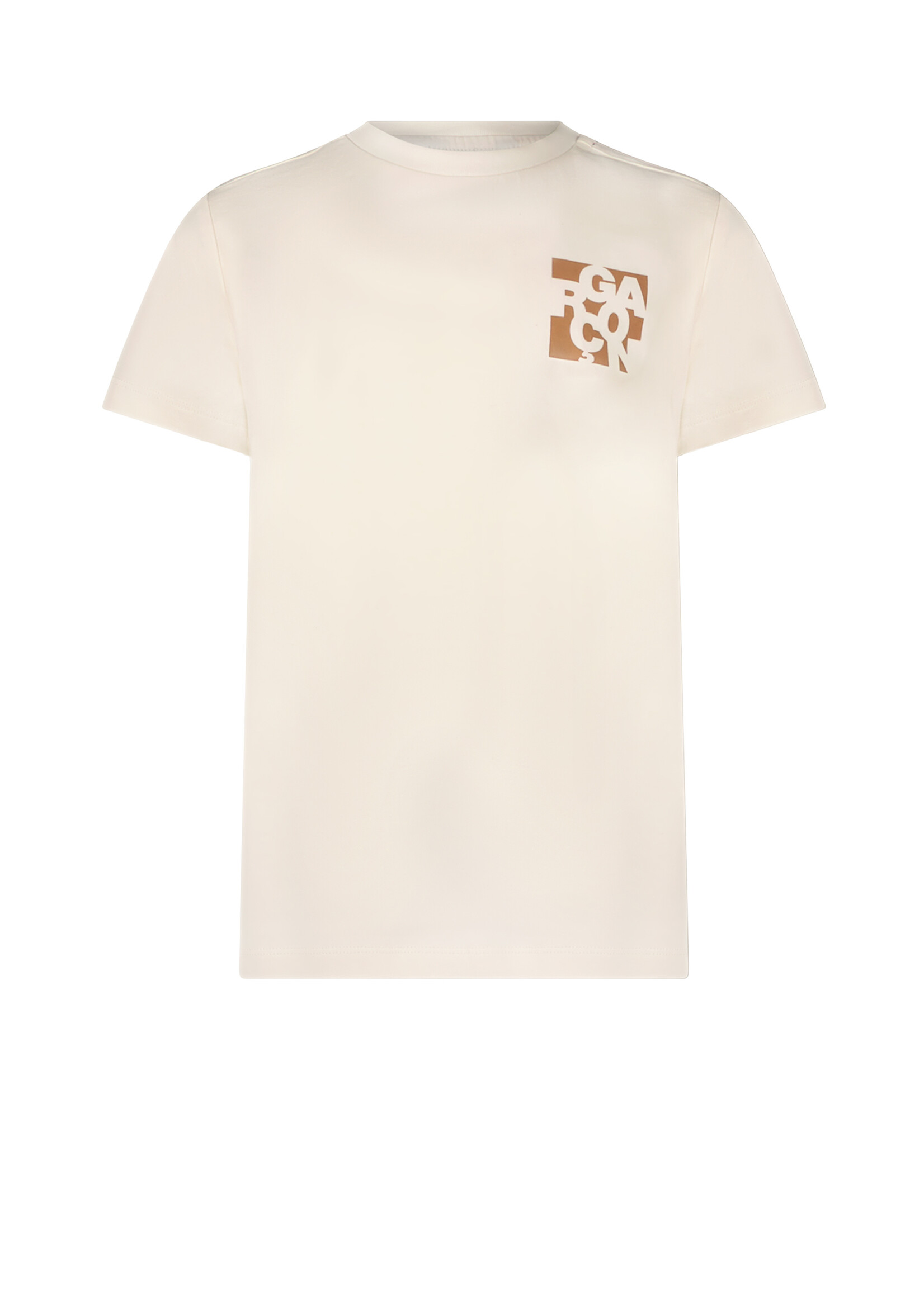 Le Chic Boys Kids L312-6401 NOLAN chest logo T-shirt Off White