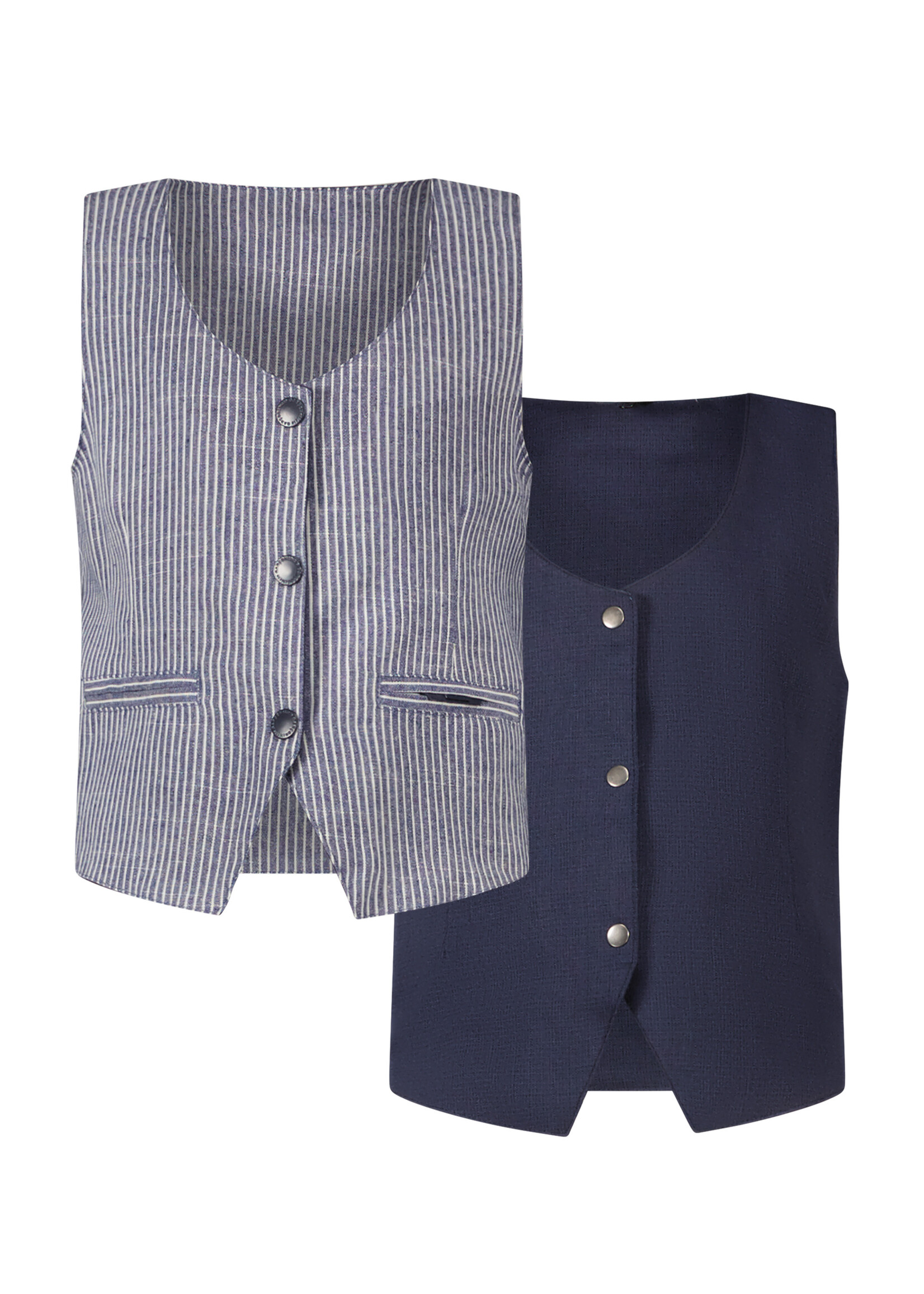 Le Chic Boys Kids L312-6156 ARTIE reversible gilet Navy Stripes