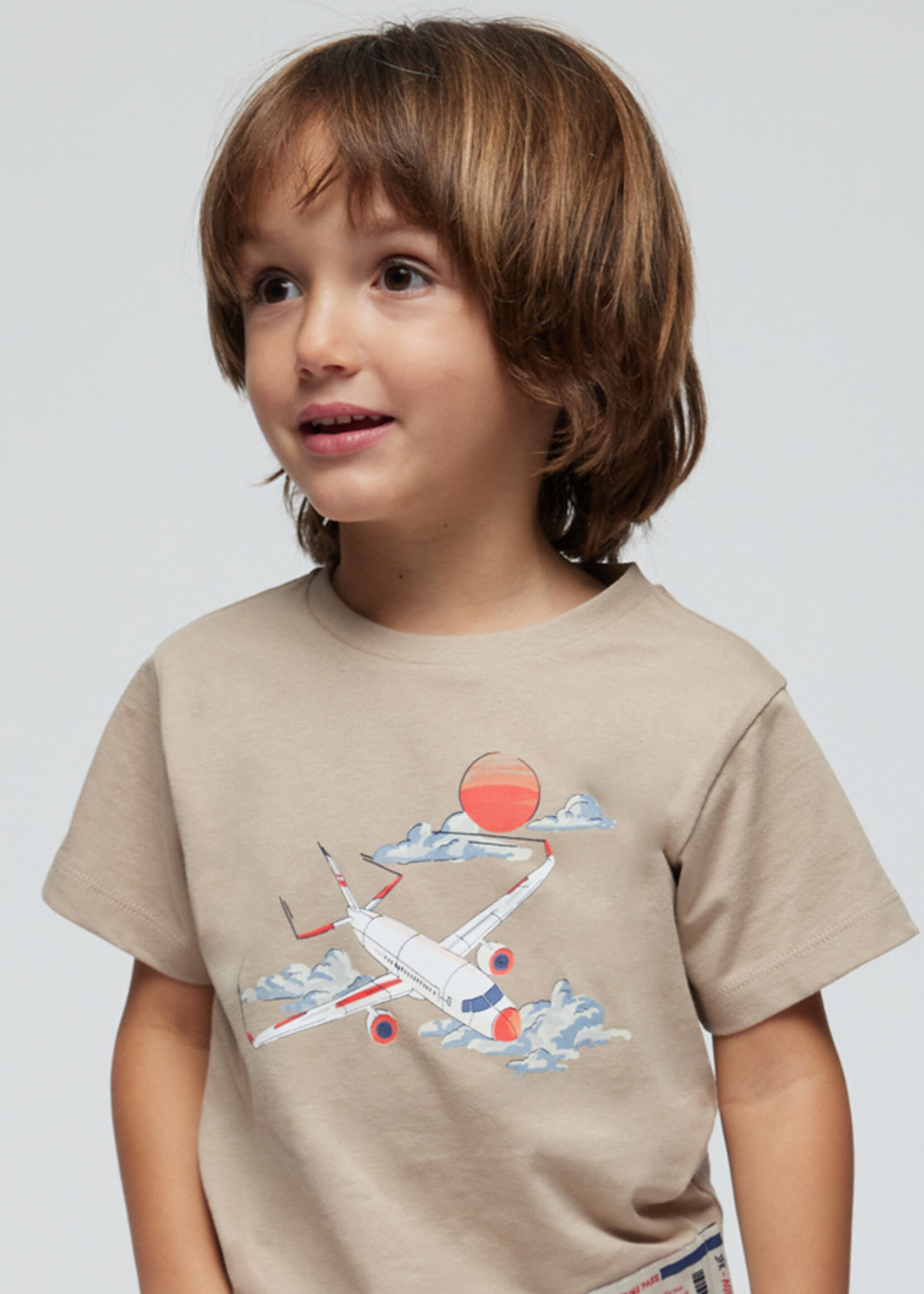 Mayoral Mini Boy             3020 S/s t-shirt                   Cream