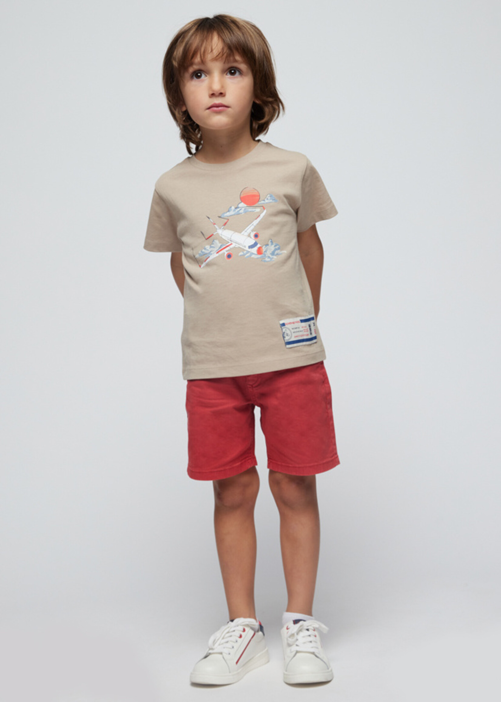 Mayoral Mini Boy             3020 S/s t-shirt                   Cream