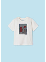 Mayoral Mini Boy             3022 Lenticular t-shirt s/s        Cream