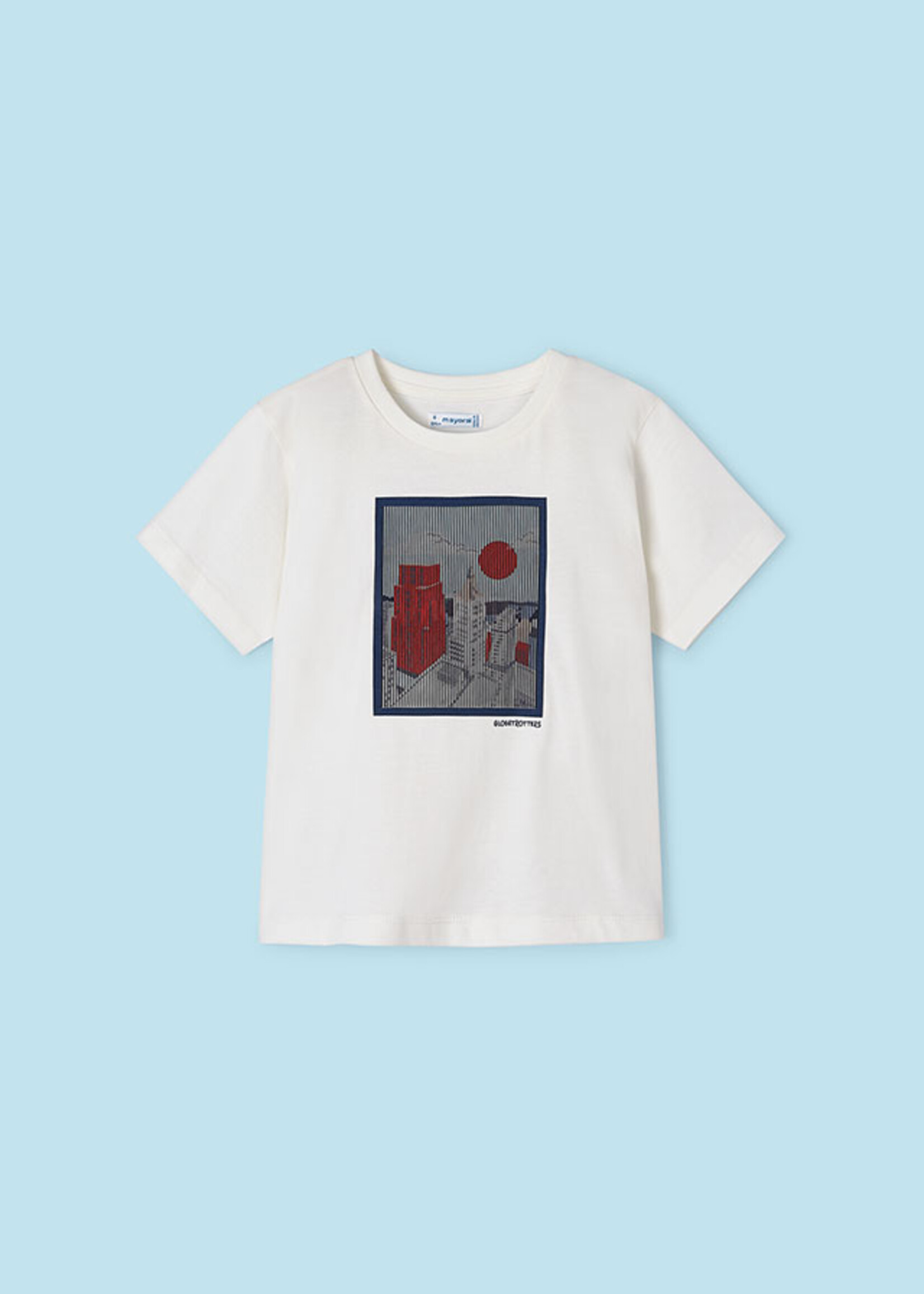 Mayoral Mini Boy             3022 Lenticular t-shirt s/s        Cream