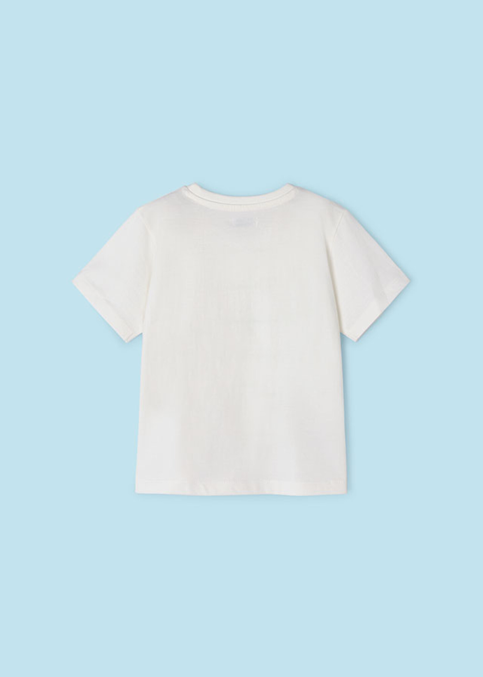 Mayoral Mini Boy             3022 Lenticular t-shirt s/s        Cream