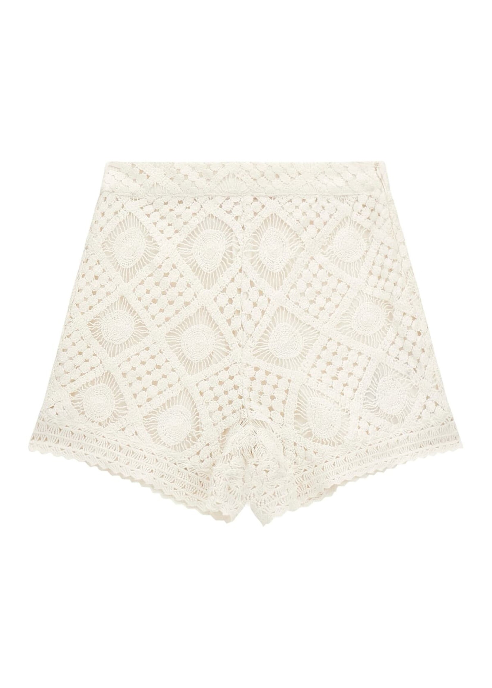 Guess J4GD10 LACE SHORT CREAM WHITE