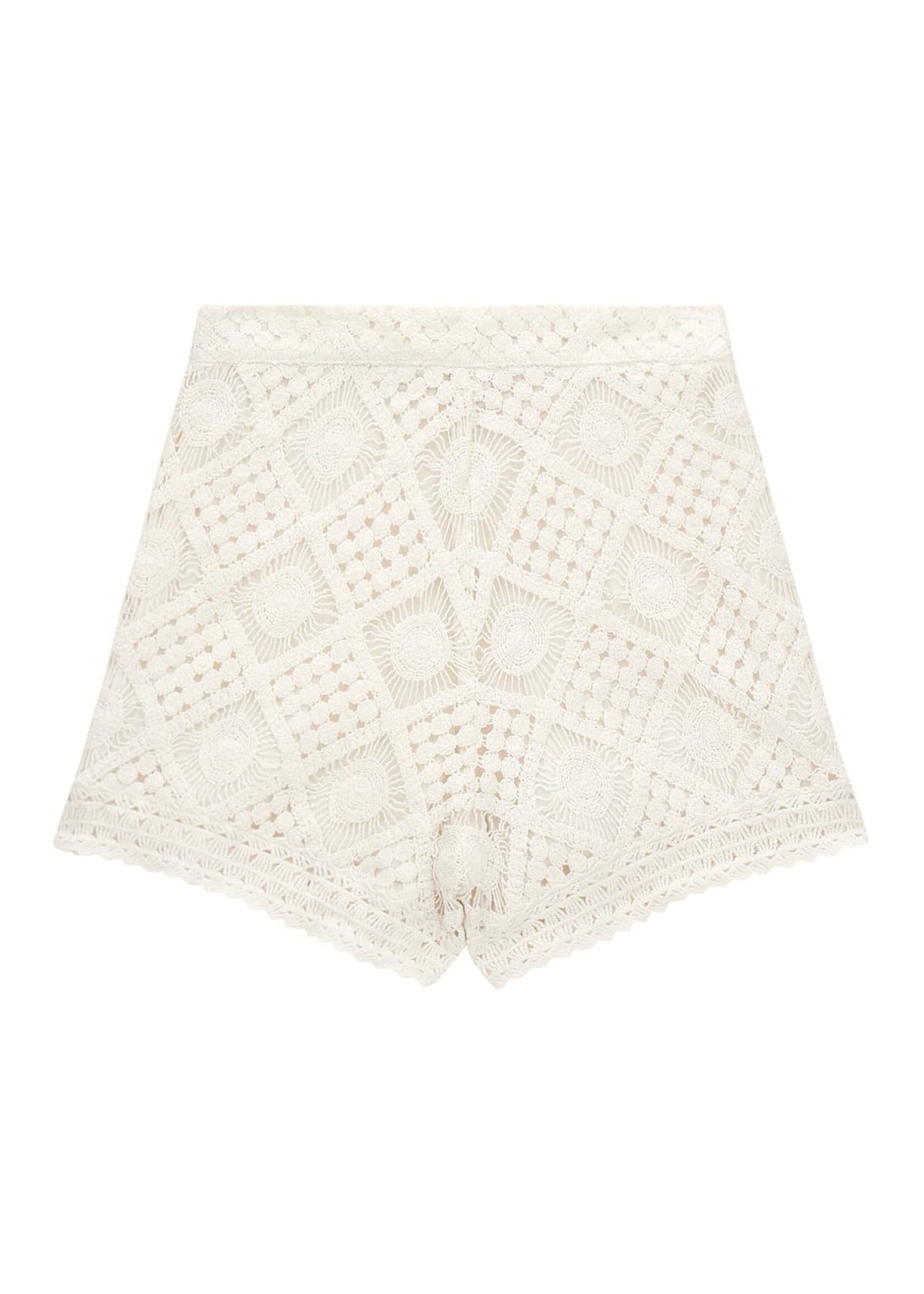 Guess J4GD10 LACE SHORT CREAM WHITE