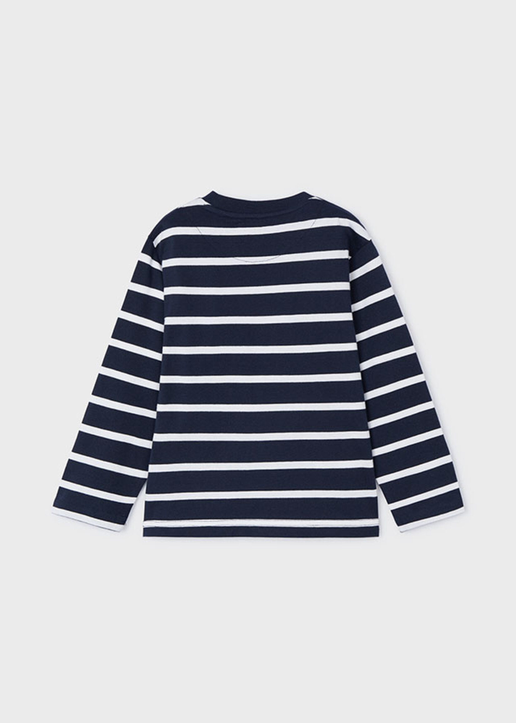 Mayoral Mini Boy             3025 L/s stripes t-shirt           Navy