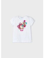 Mayoral Mini Girl            3080 S/s t-shirt                   Whit-Fuchs