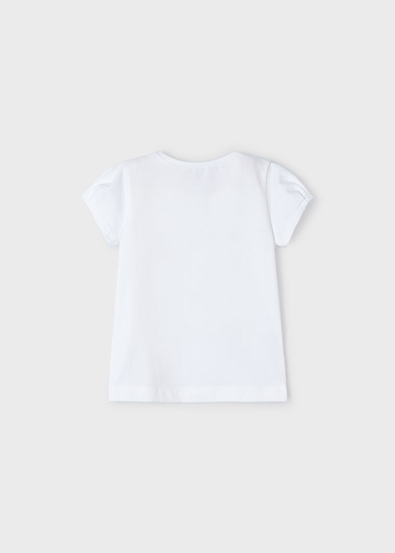 Mayoral Mini Girl            3080 S/s t-shirt                   Whit-Fuchs