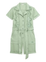 Guess J4GK06 GMT DYE TENCEL SS ROMPER SALVIAS GREEN