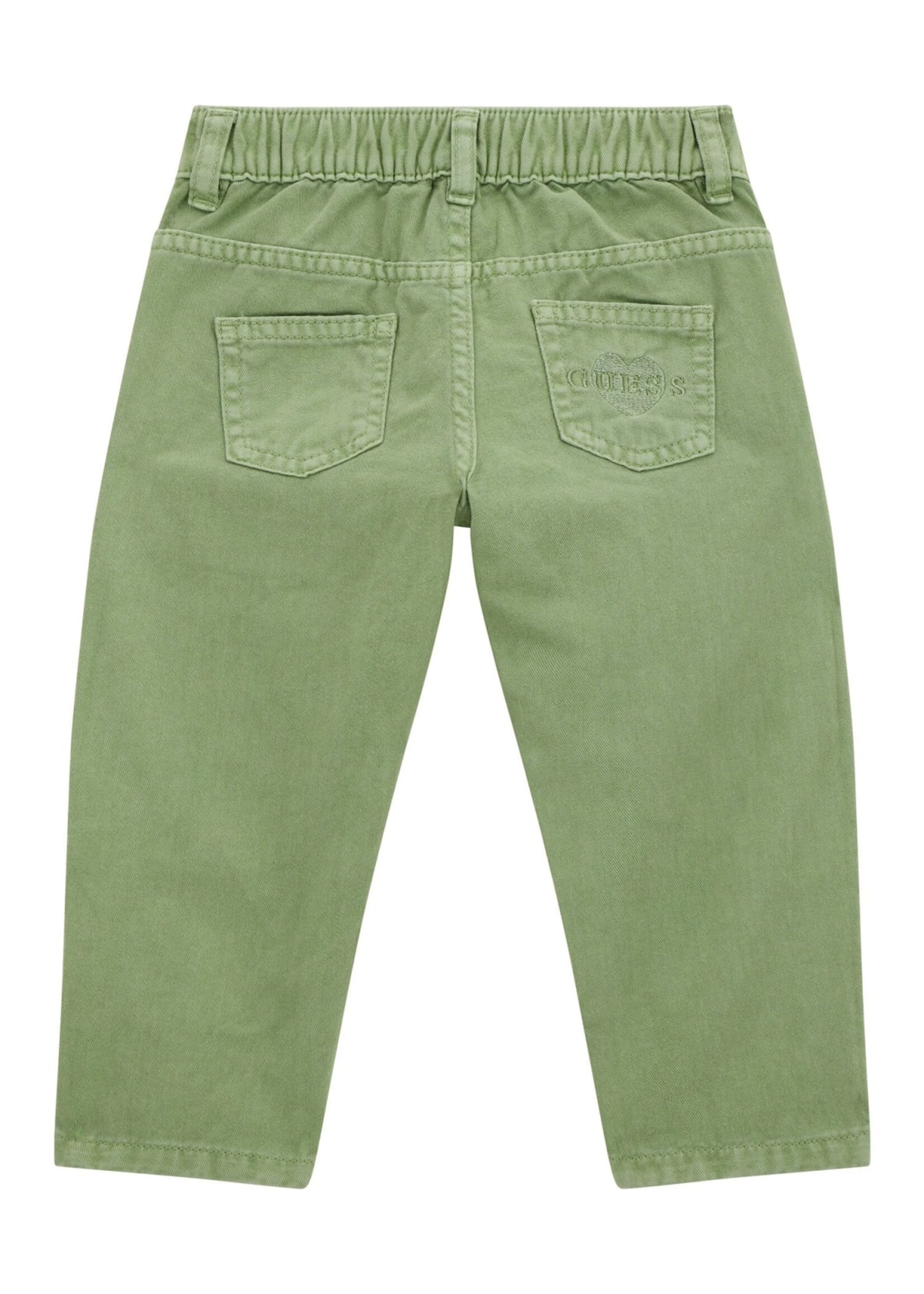 Guess K4GB02 TWILL FASHION FIT PANTS SALVIAS GREEN