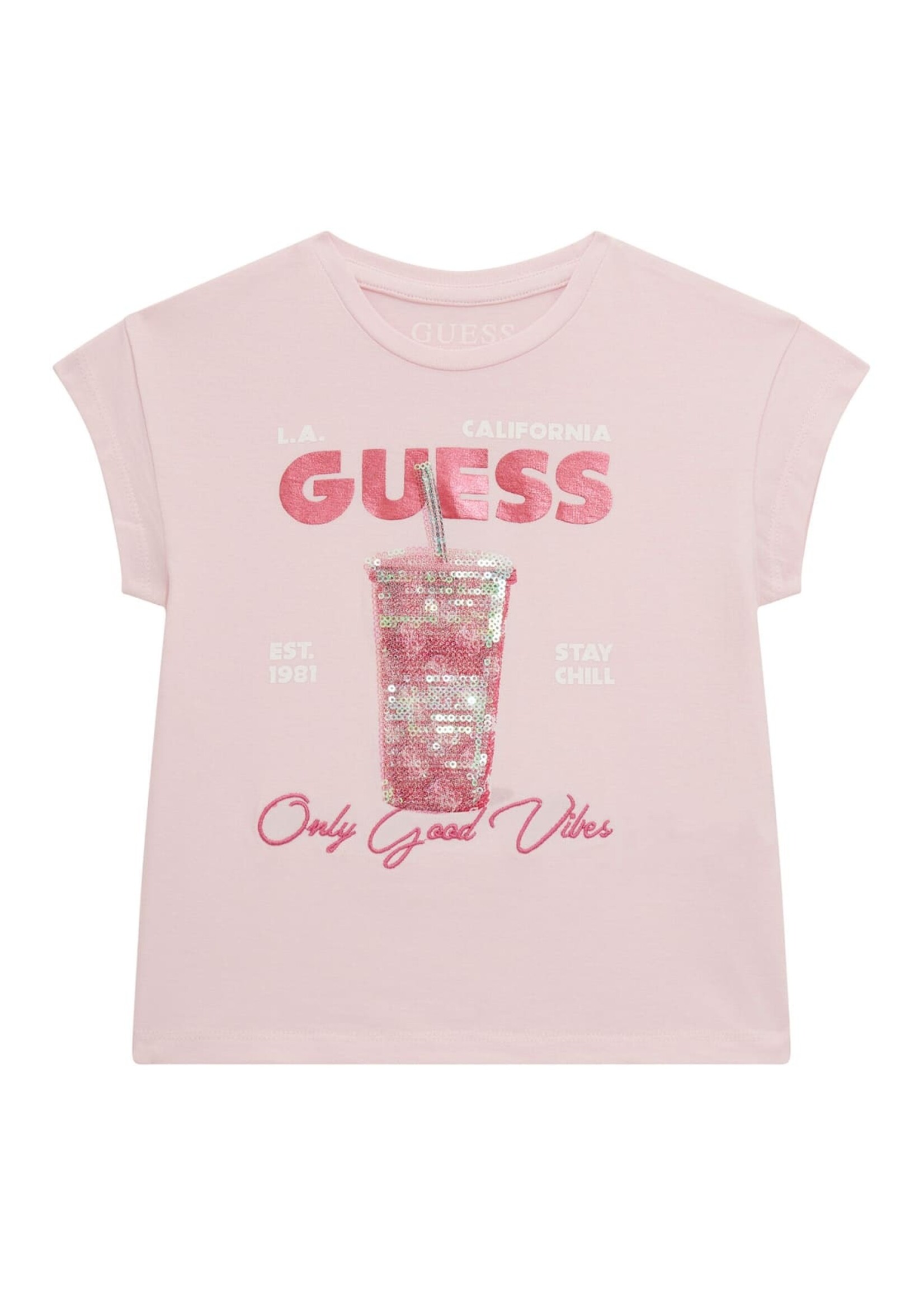 Guess K4GI24 SS T-SHIRT BALLET PINK