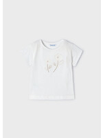 Mayoral Mini Girl            3083 S/s t-shirt                   Natural