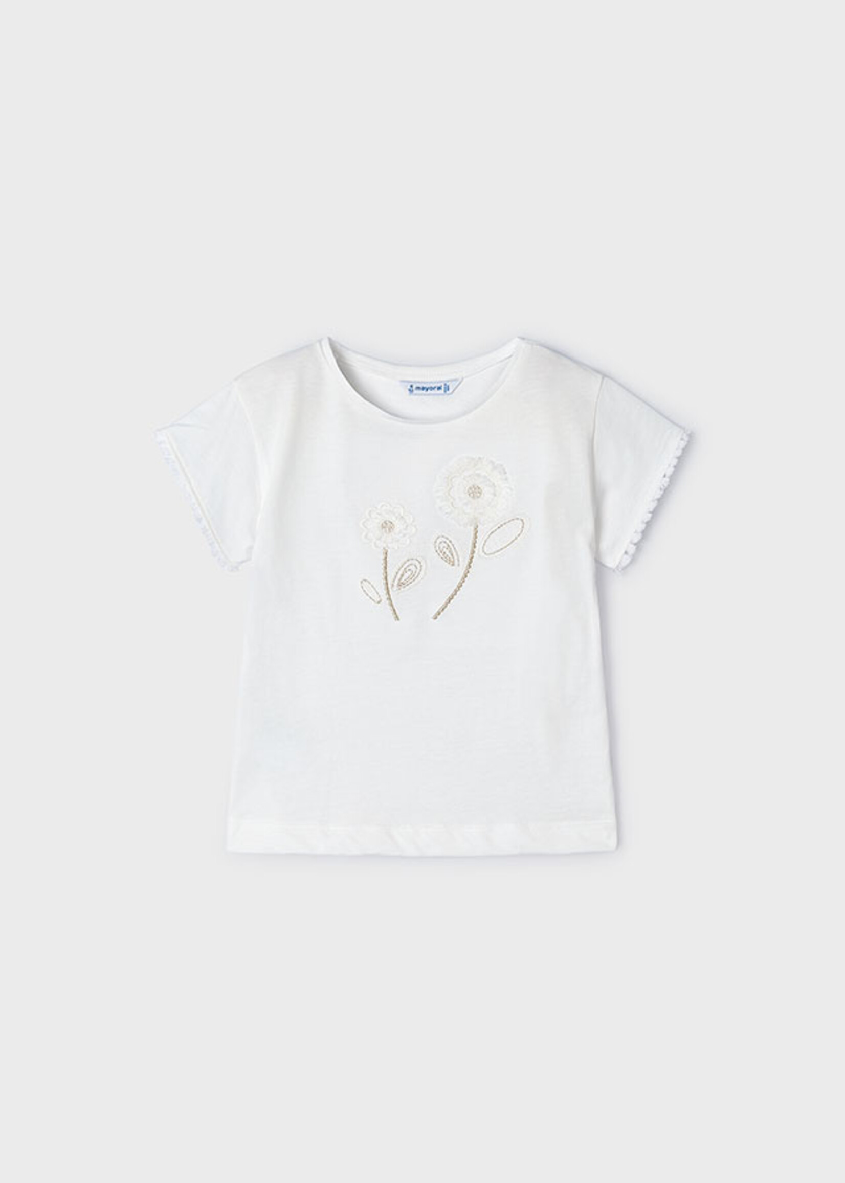 Mayoral Mini Girl            3083 S/s t-shirt                   Natural