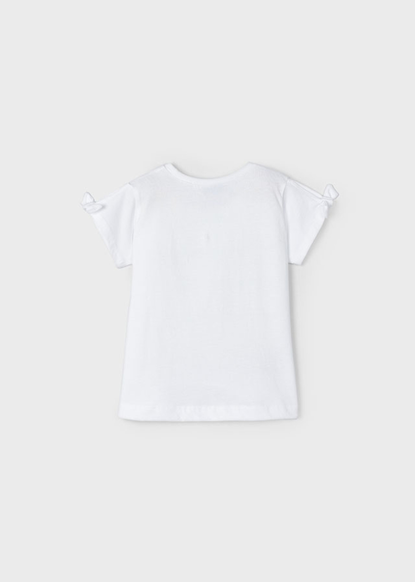 Mayoral Mini Girl            3084 S/s t-shirt                   white