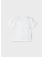 Mayoral Mini Girl            3085 S/s t-shirt                   Natural