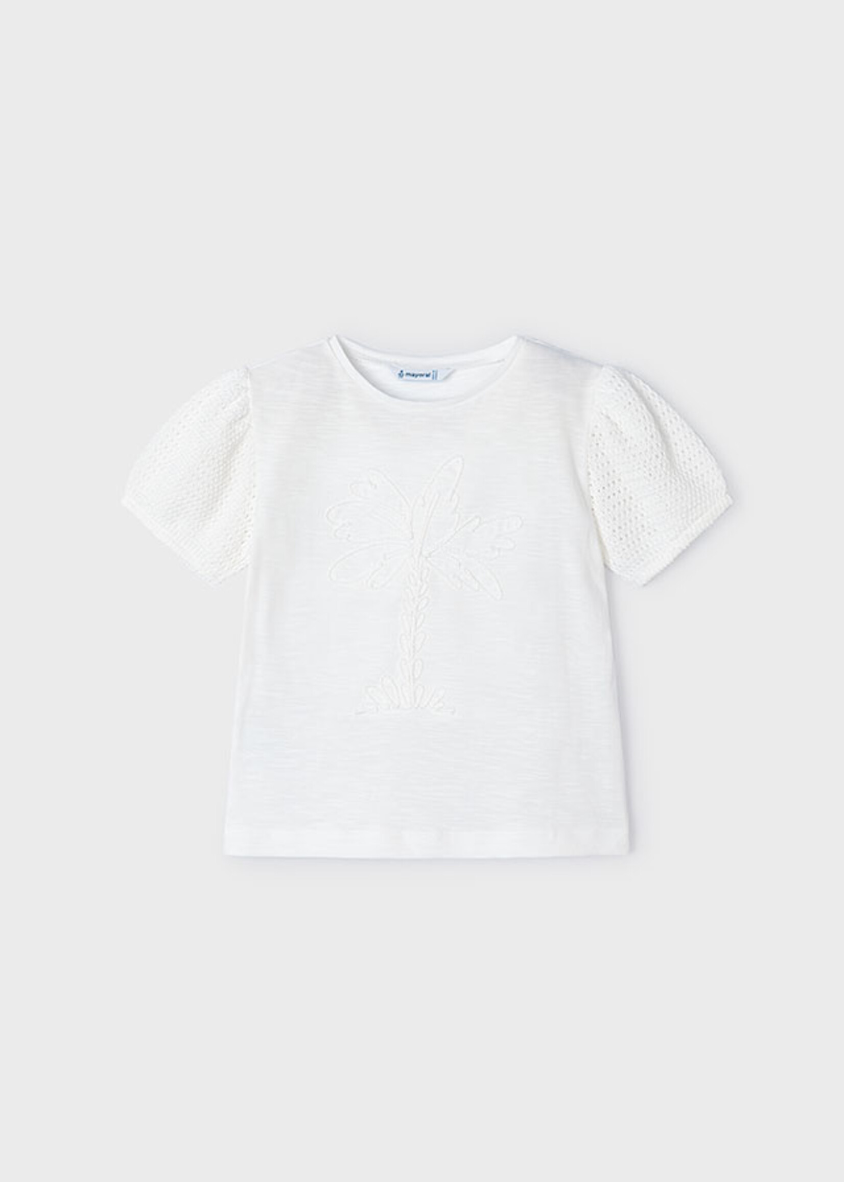 Mayoral Mini Girl            3085 S/s t-shirt                   Natural