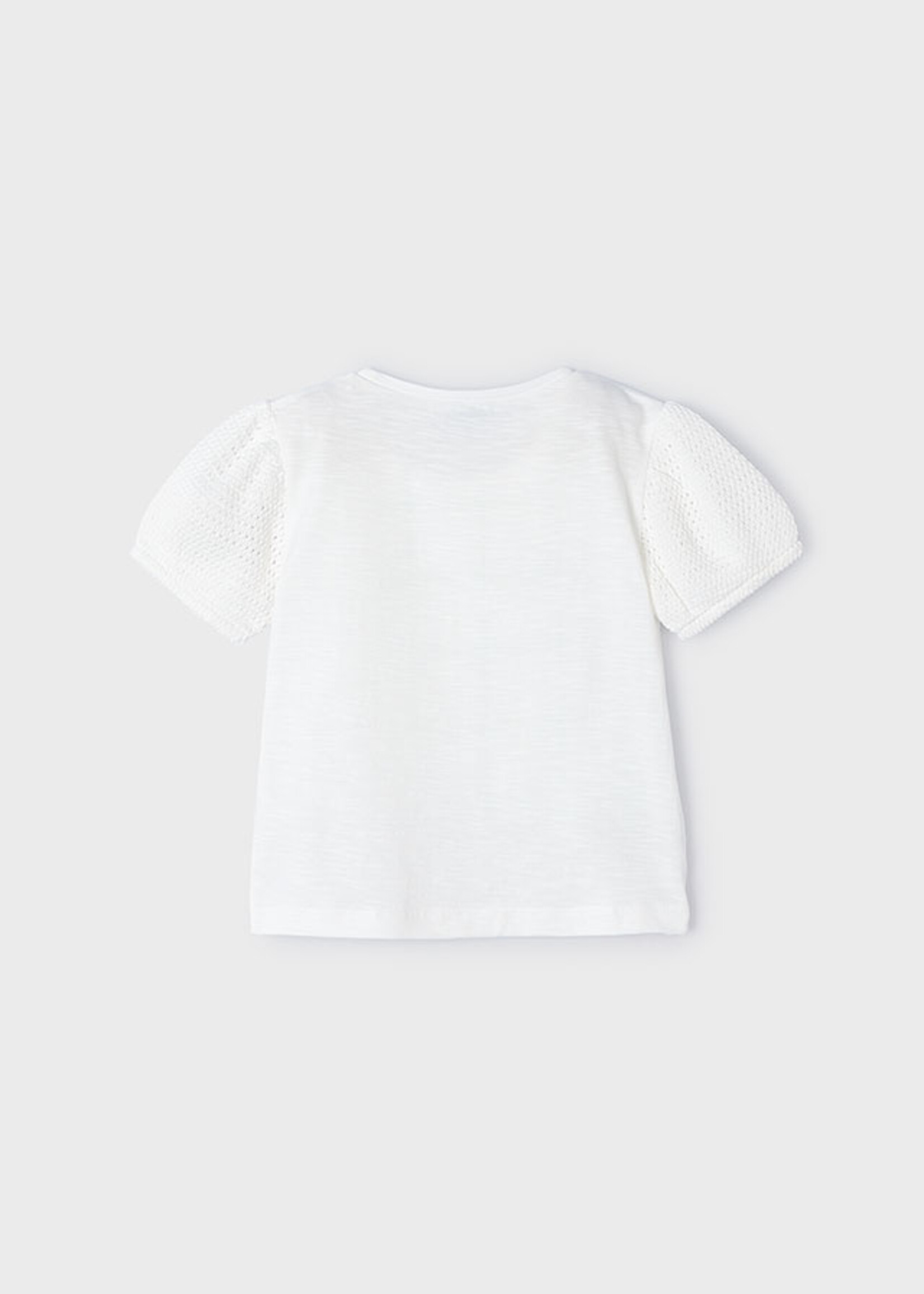 Mayoral Mini Girl            3085 S/s t-shirt                   Natural