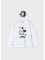 Mayoral Mini Girl            3092 L/s t-shirt                   white