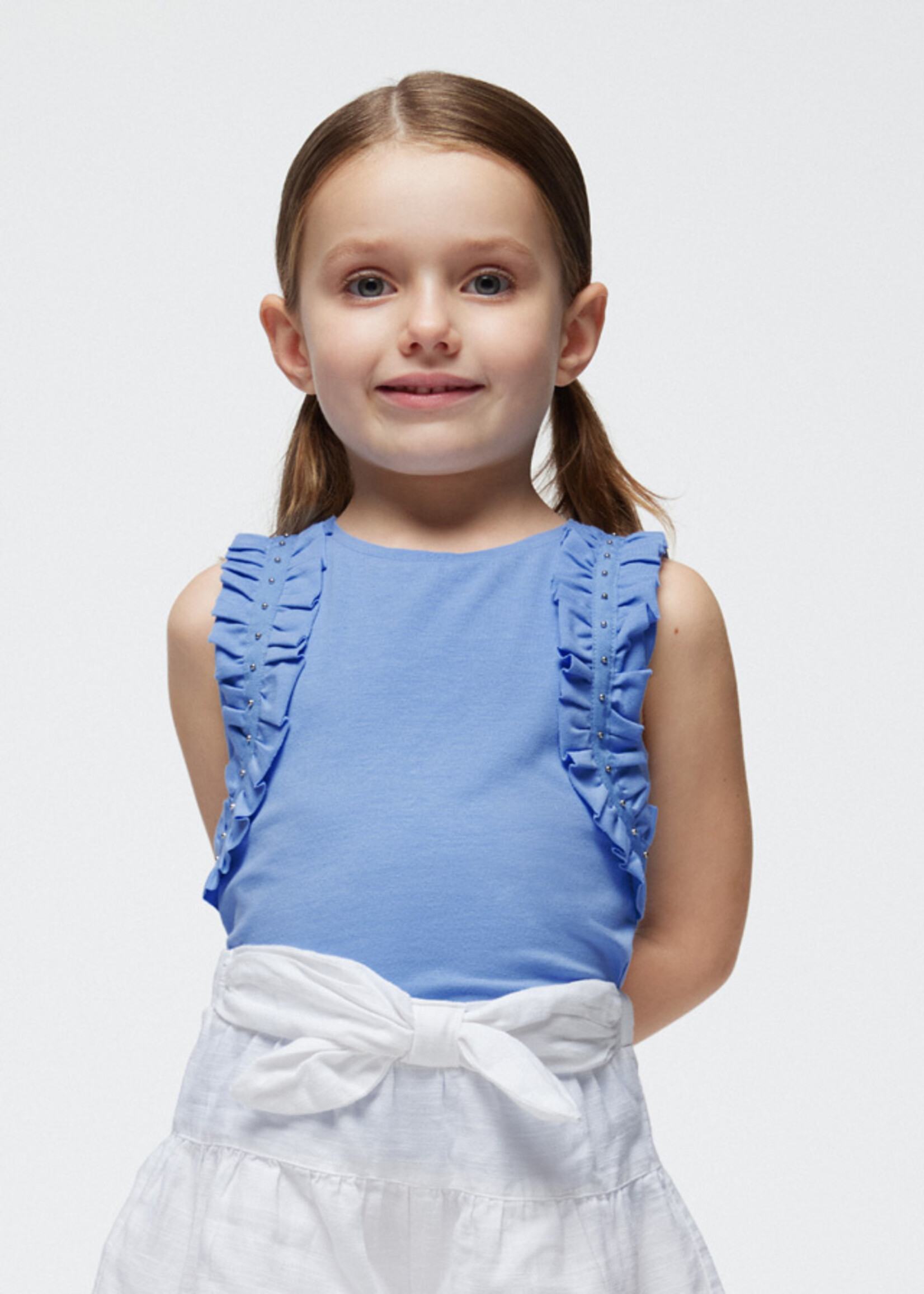 Mayoral Mini Girl            3097 Strap t-shirt                 Indigo