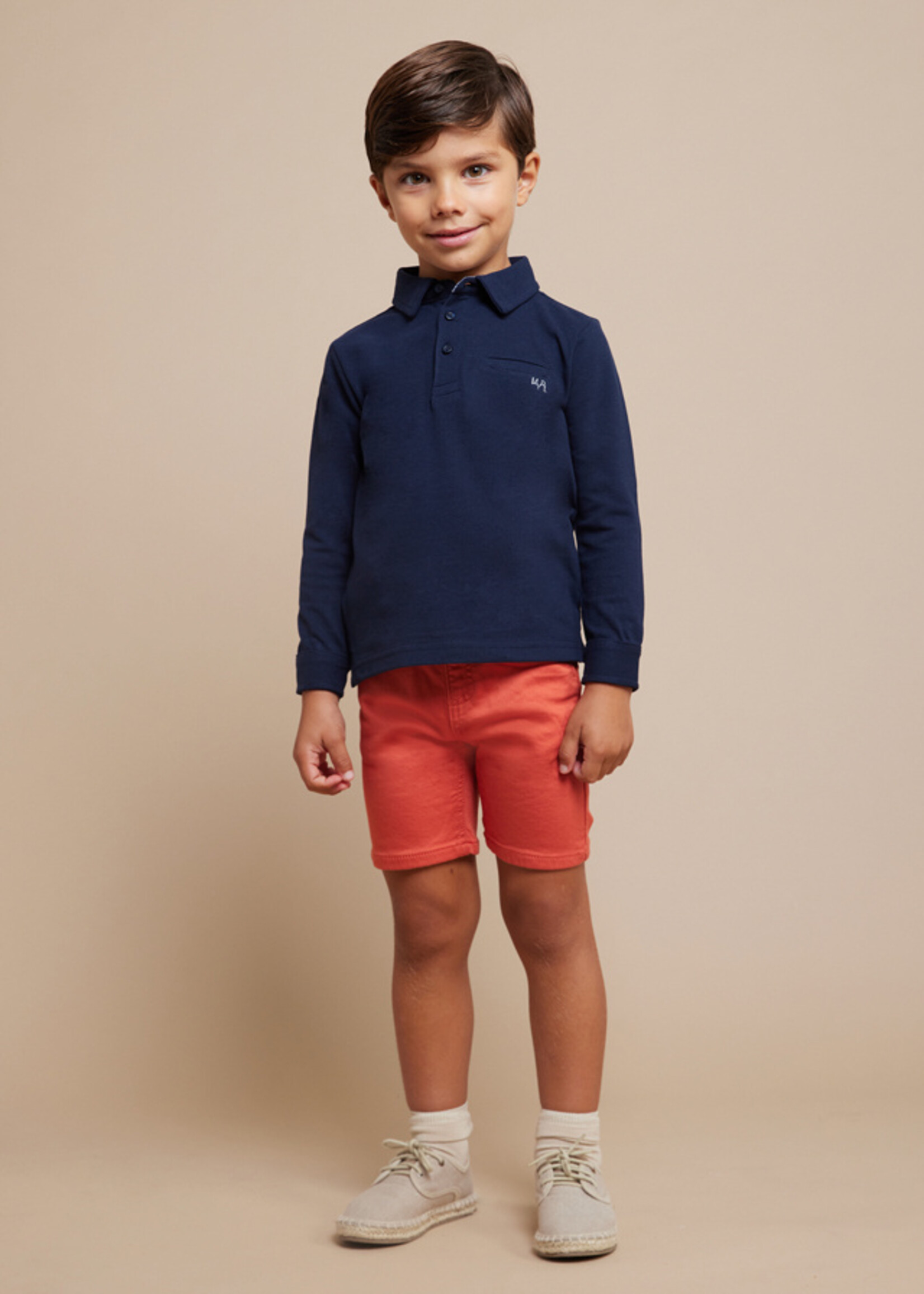 Mayoral Mini Boy             3111 L/s polo                      Navy