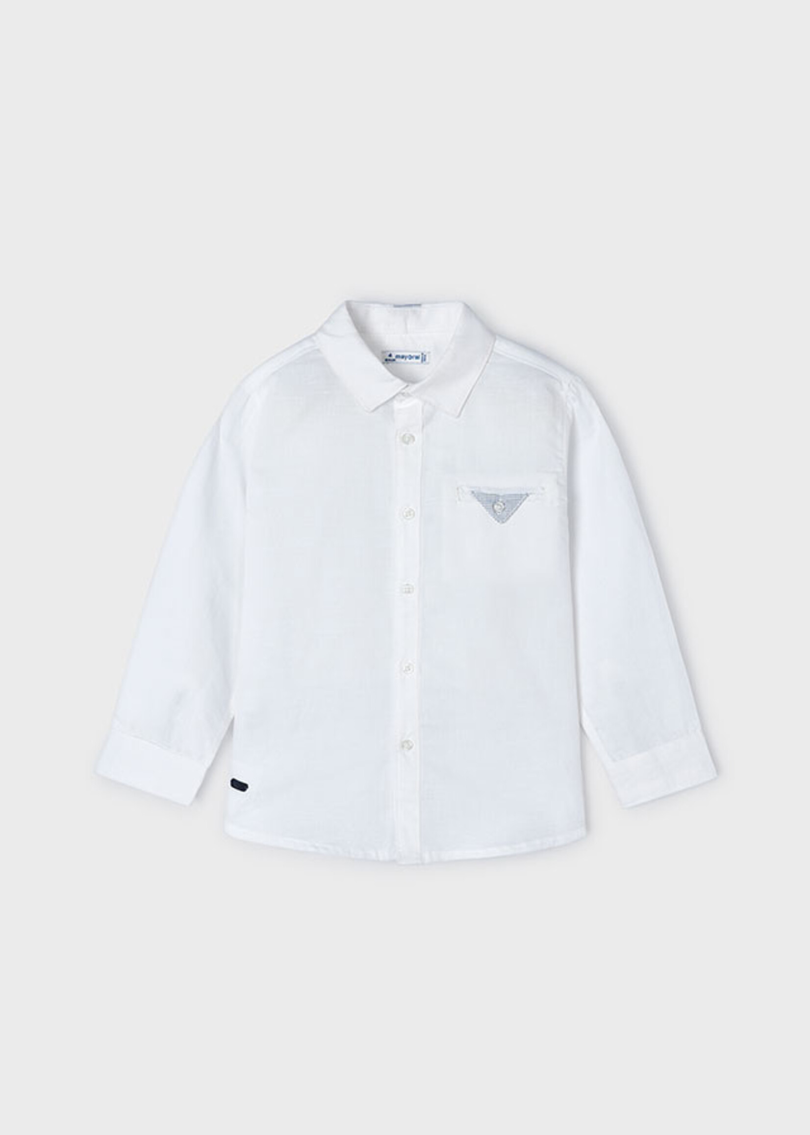 Mayoral Mini Boy             3122 S/s buttondown shirt          White