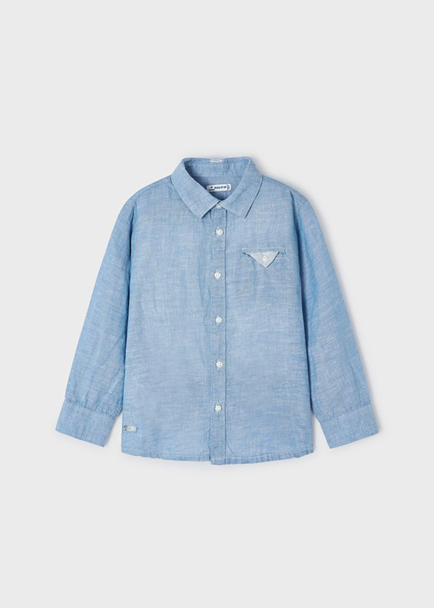 Mayoral Mini Boy             3122 S/s buttondown shirt          Ocean