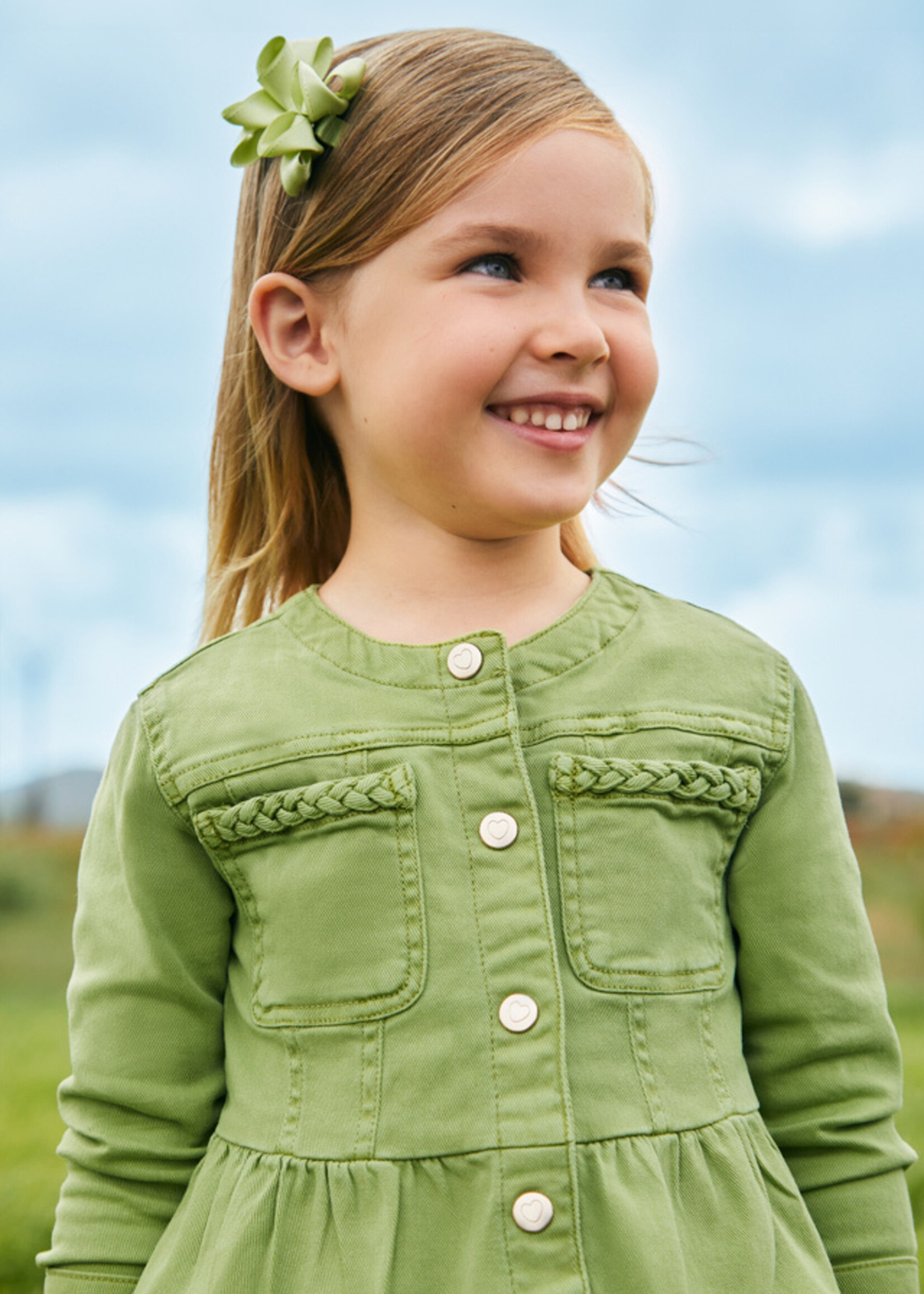 Mayoral Mini Girl            3473 Twill jacket                  Natural