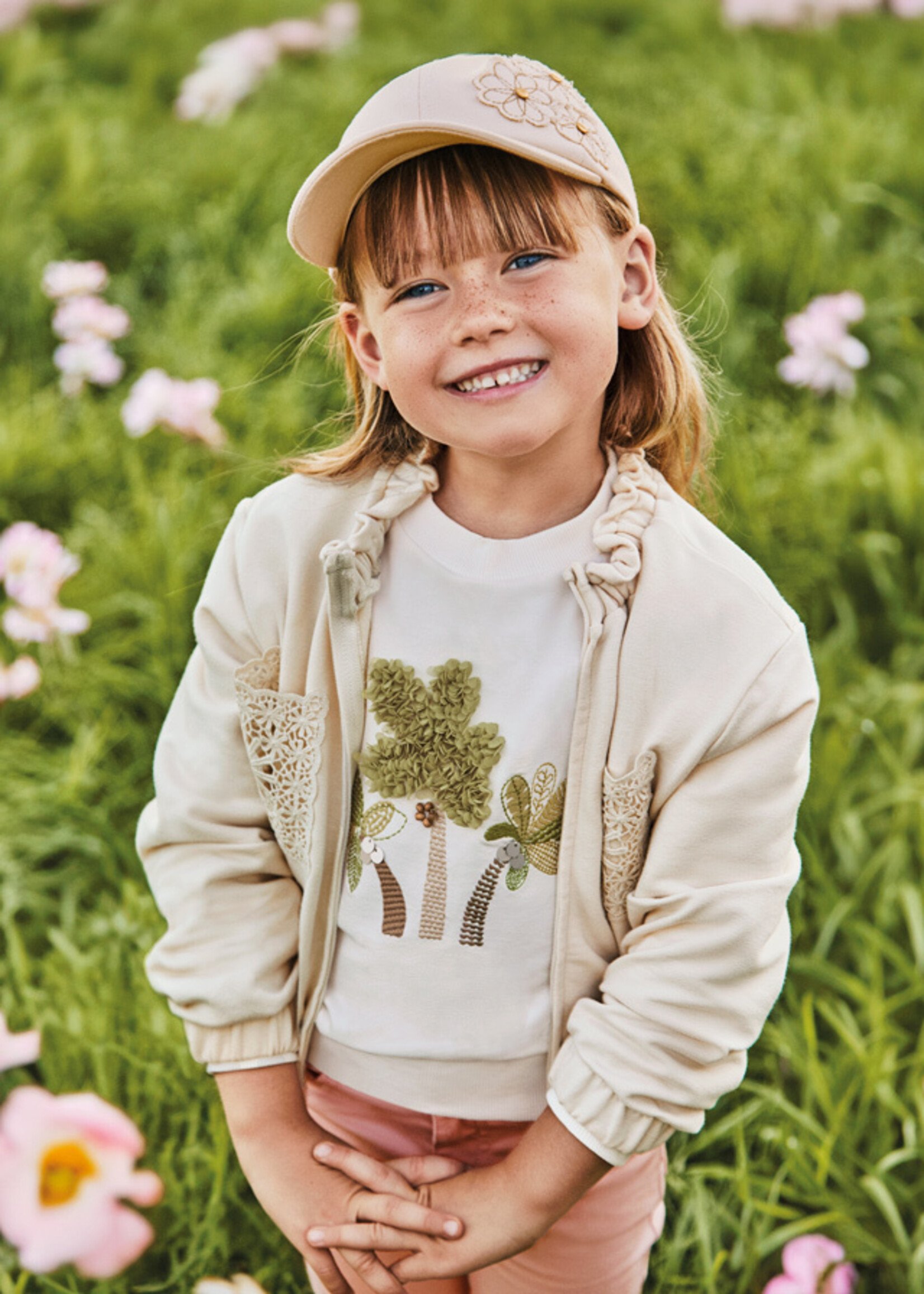 Mayoral Mini Girl            3476 Hoodie                        Almond