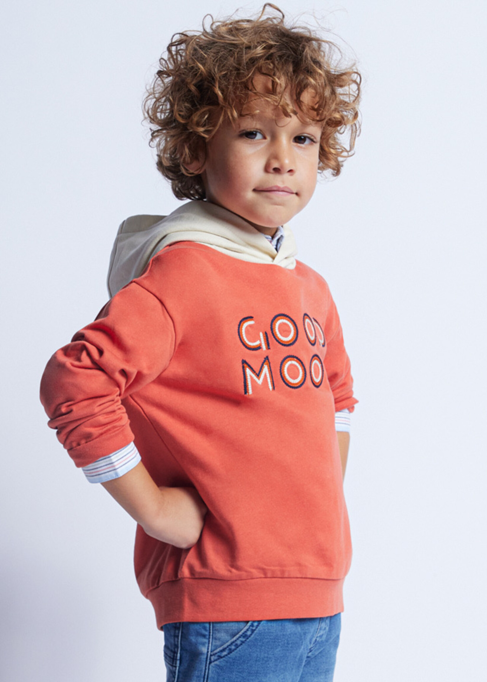 Mayoral Mini Boy             3482 Embroidered pullover          Ink