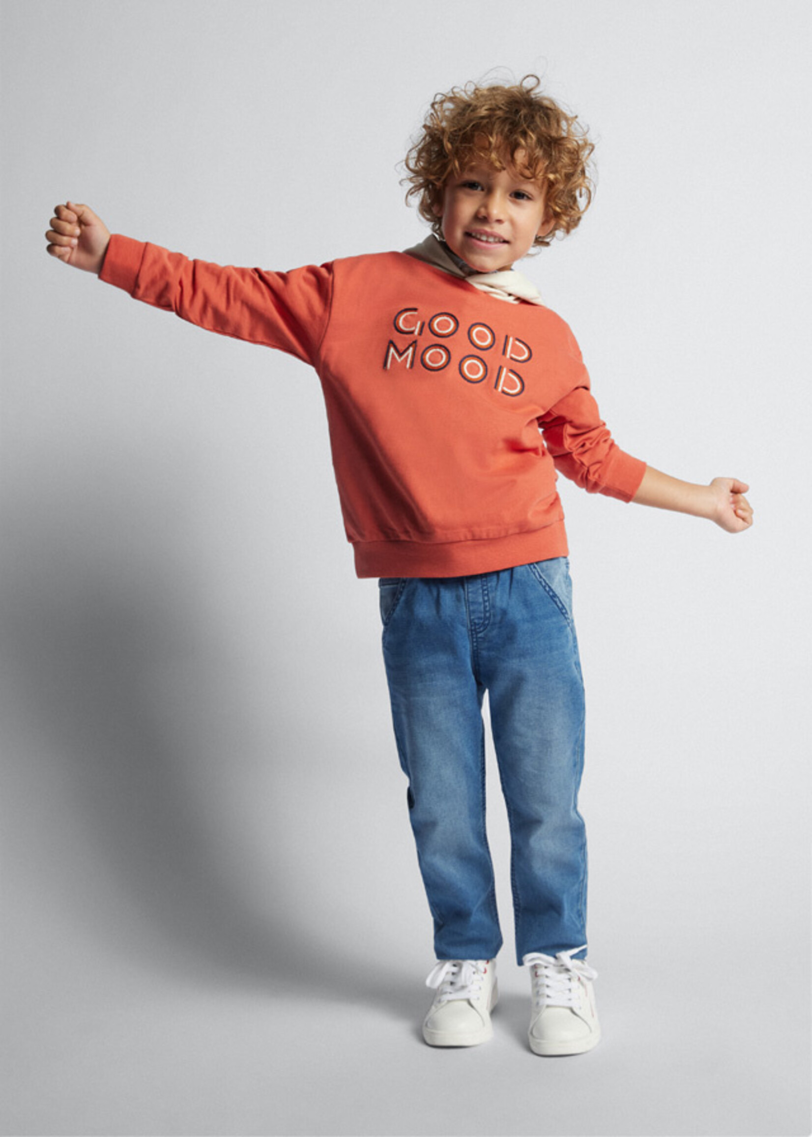 Mayoral Mini Boy             3482 Embroidered pullover          Ink