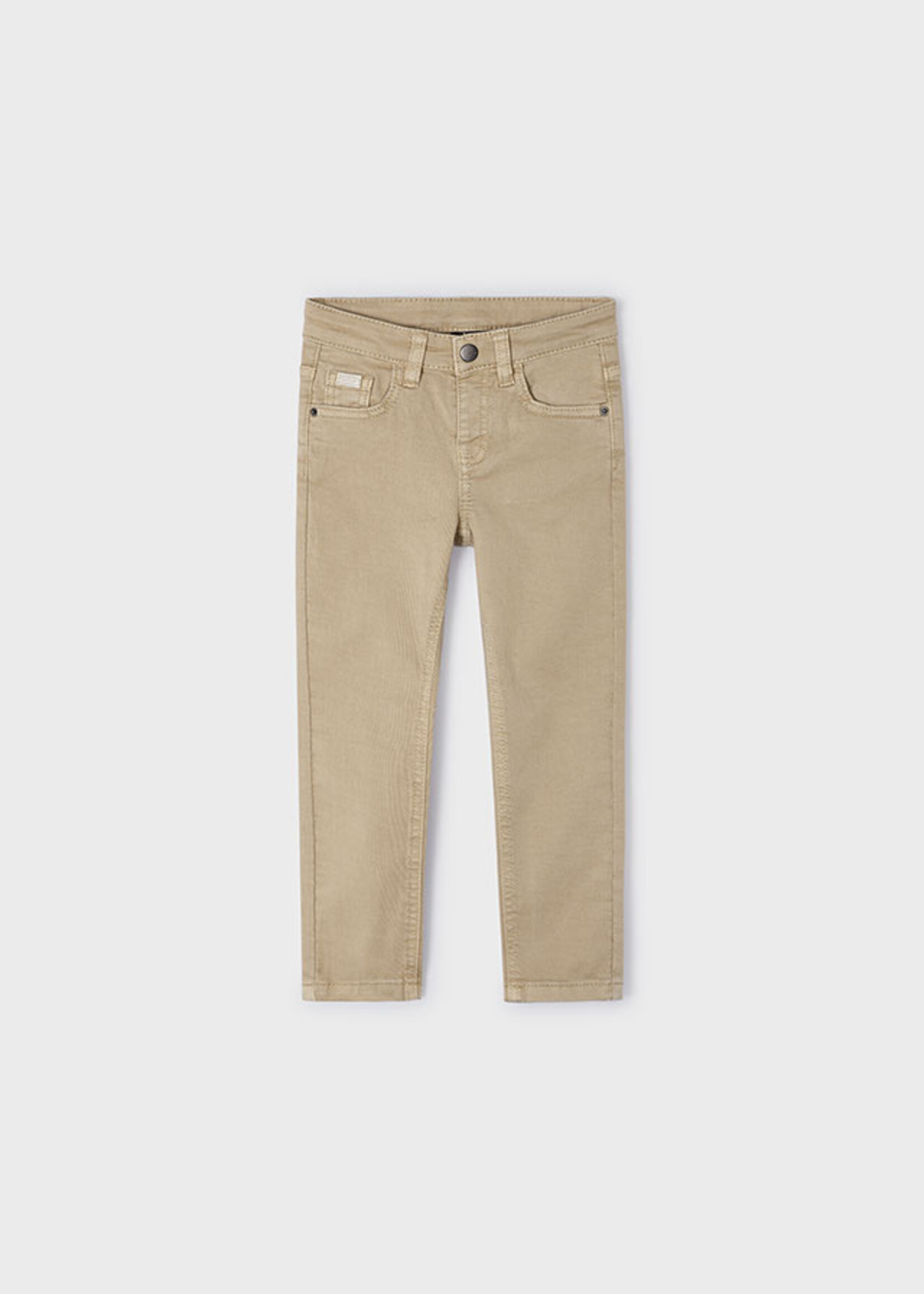 Mayoral Mini Boy             3550 Twill skinny fit pants        Croissant