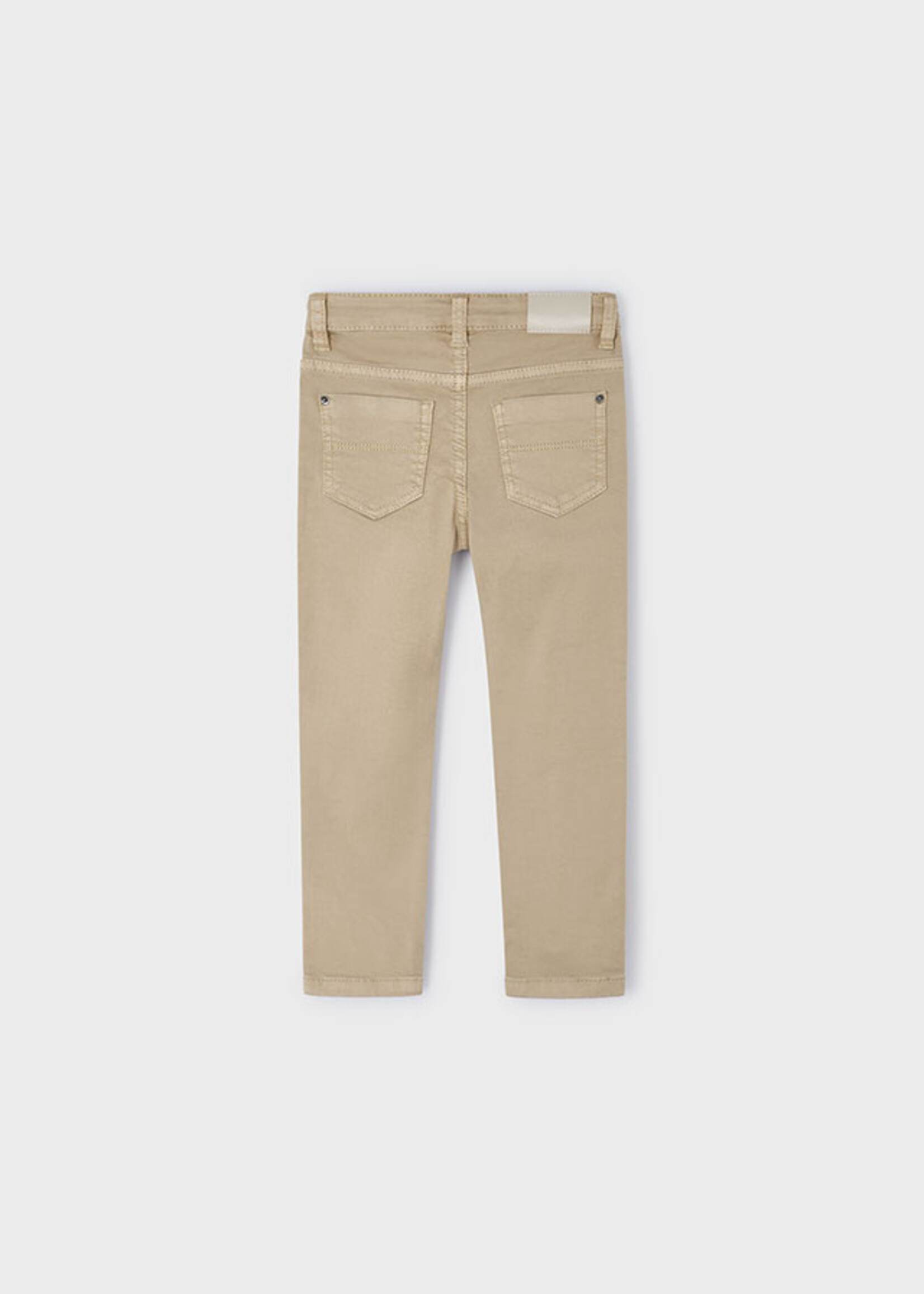 Mayoral Mini Boy             3550 Twill skinny fit pants        Croissant