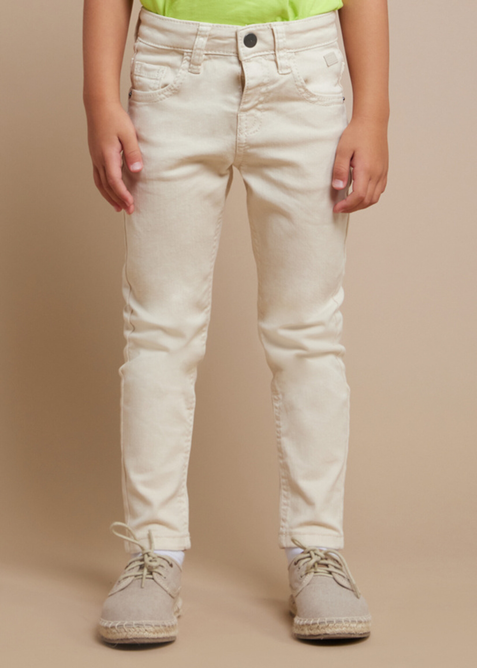 Mayoral Mini Boy             3550 Twill skinny fit pants        Hummus