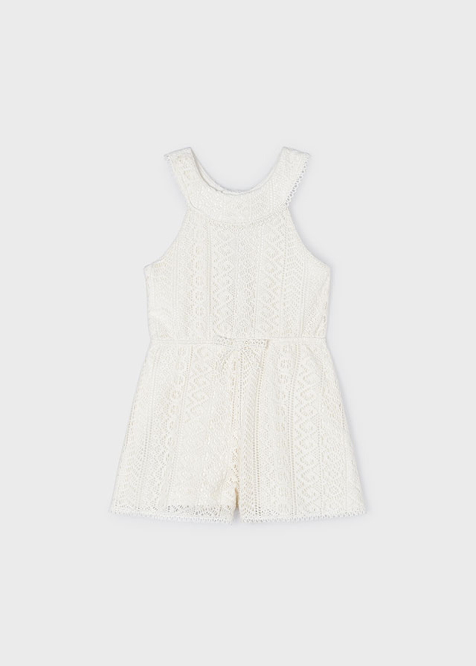 Mayoral Mini Girl            3862 Guipure romper                Chickpea