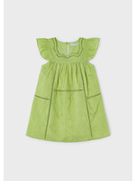 Mayoral Mini Girl            3930 Embroidered dress             Apple