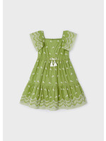 Mayoral Mini Girl            3933 Embroidered dress             Apple