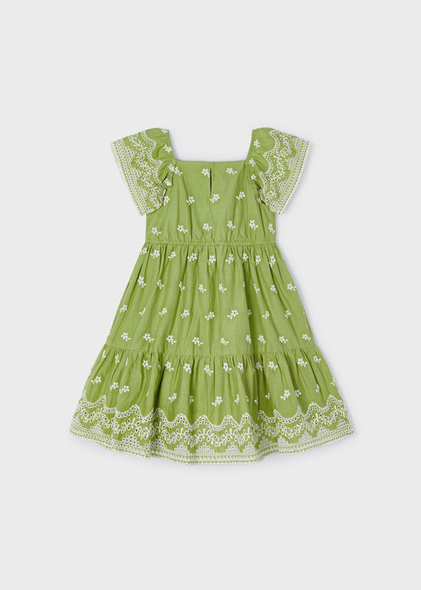 Mayoral Mini Girl            3933 Embroidered dress             Apple