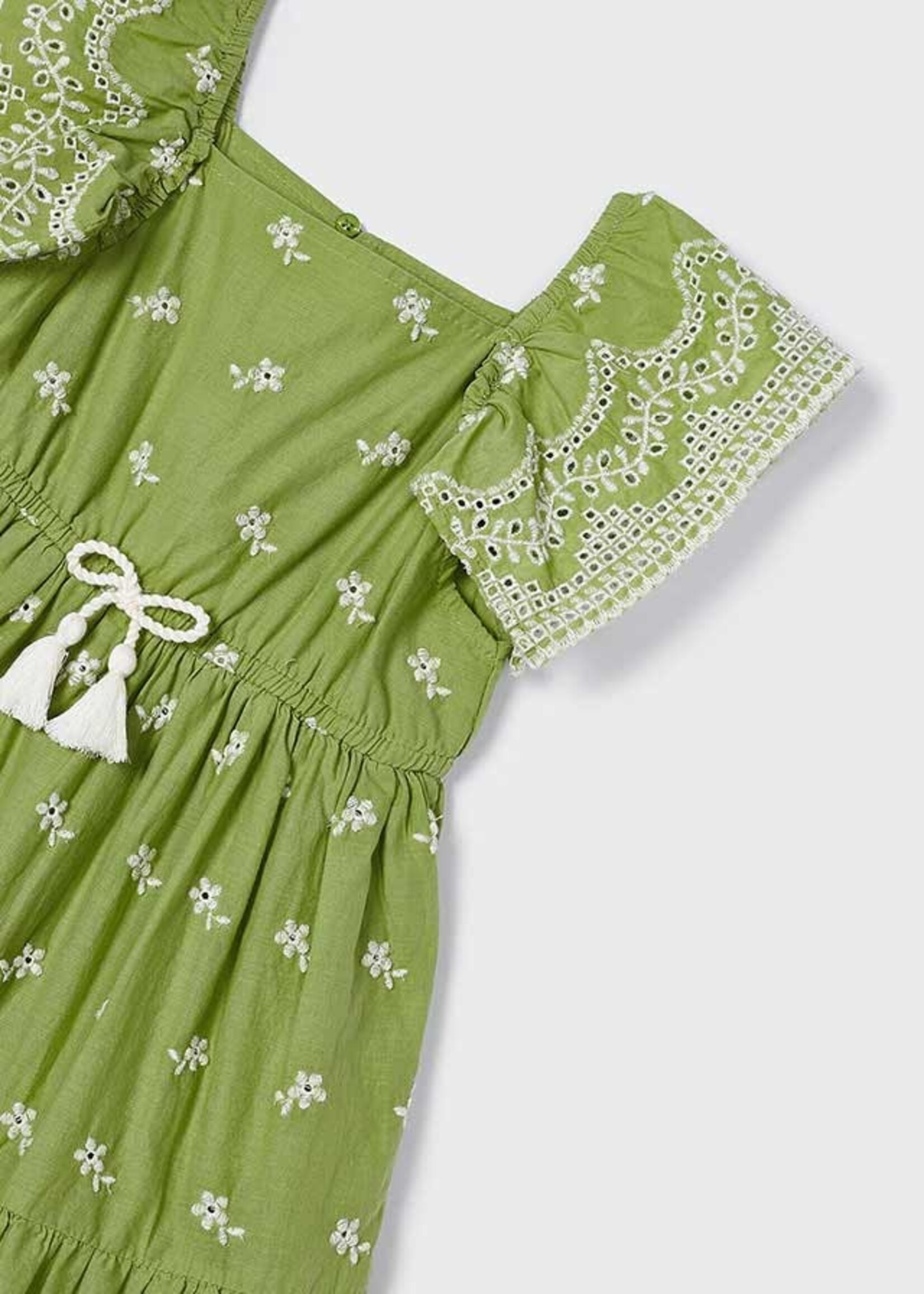 Mayoral Mini Girl            3933 Embroidered dress             Apple